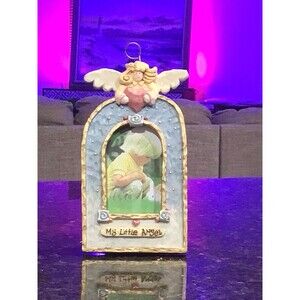 Vintage KURT ADLER Snowtown Picture Frame 'LITTLE ANGEL,"